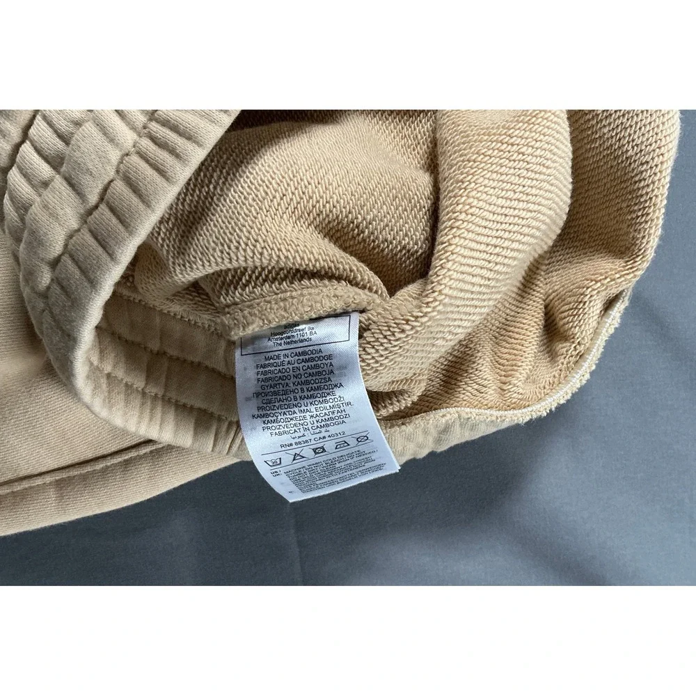 Adidas Parley Mens XL Joggers Tan Beige French Terry Track Pants HN5283